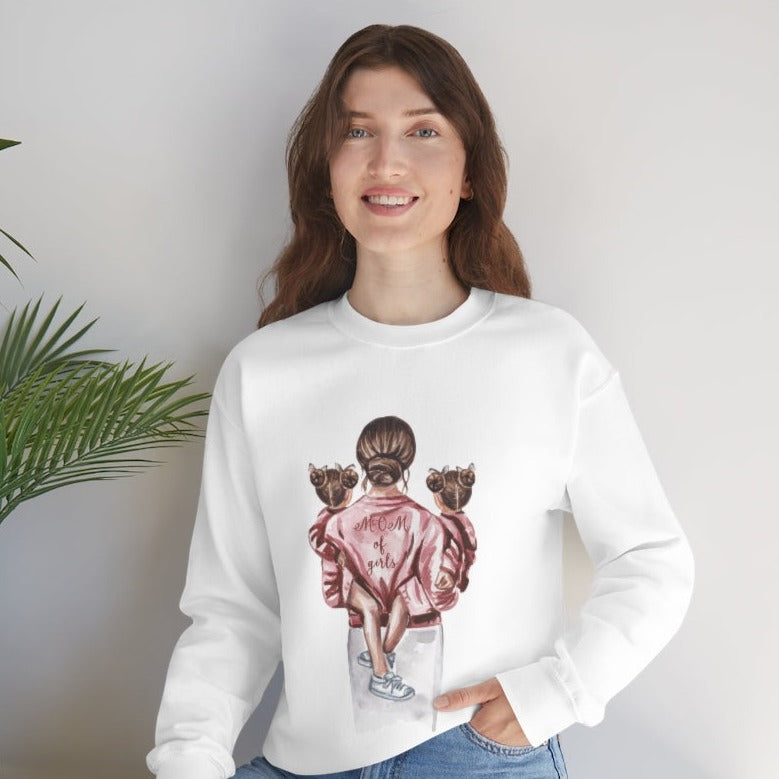 Girl Mom - Unisex Heavy Blend™ Crewneck Sweatshirt