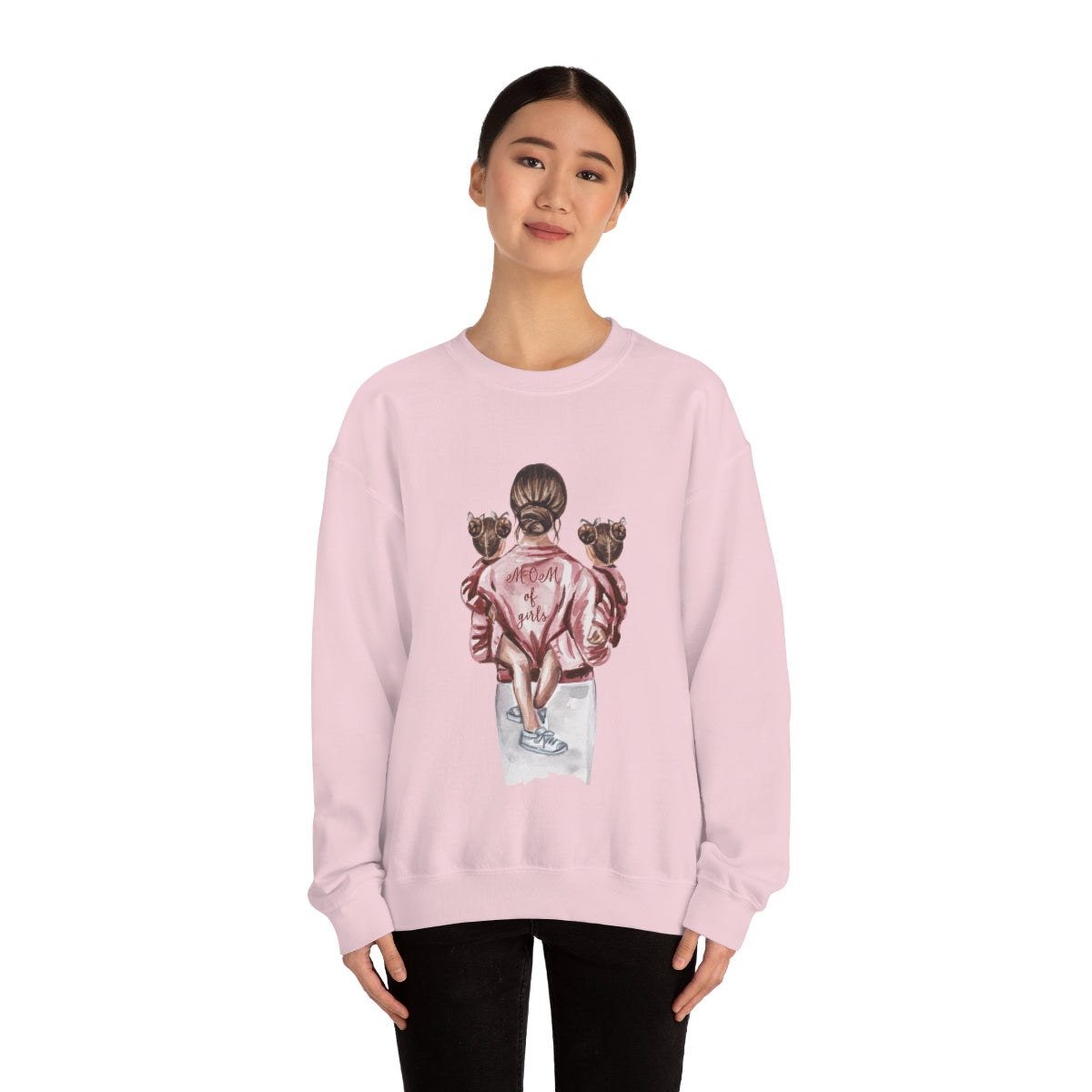 Girl Mom - Unisex Heavy Blend™ Crewneck Sweatshirt