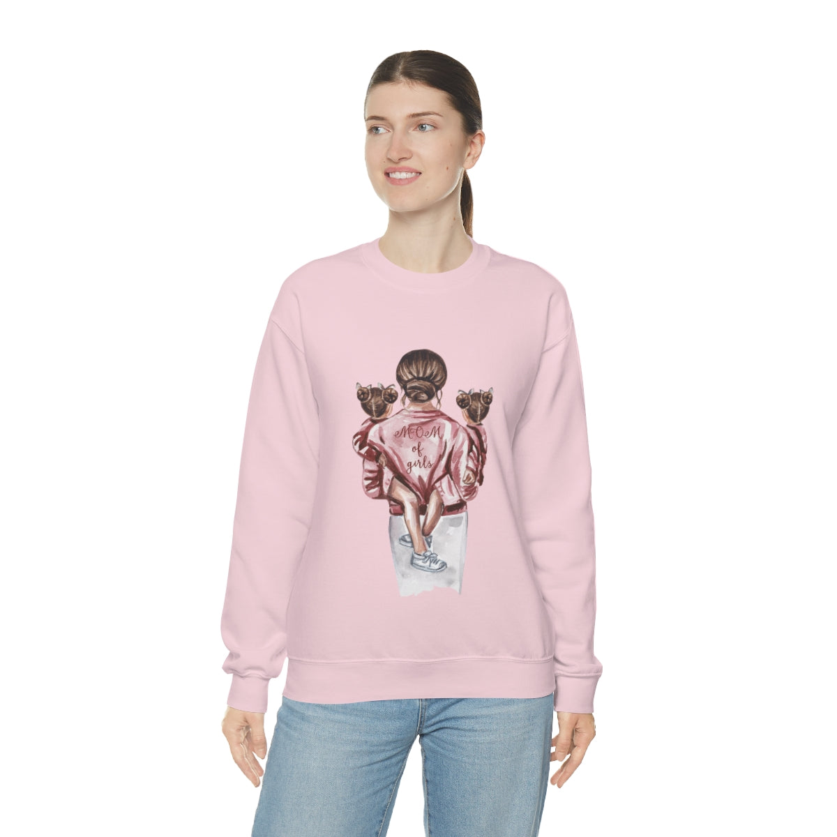 Girl Mom - Unisex Heavy Blend™ Crewneck Sweatshirt