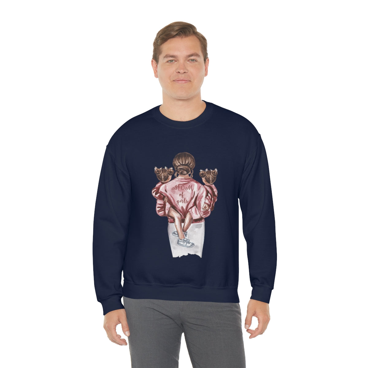 Girl Mom - Unisex Heavy Blend™ Crewneck Sweatshirt