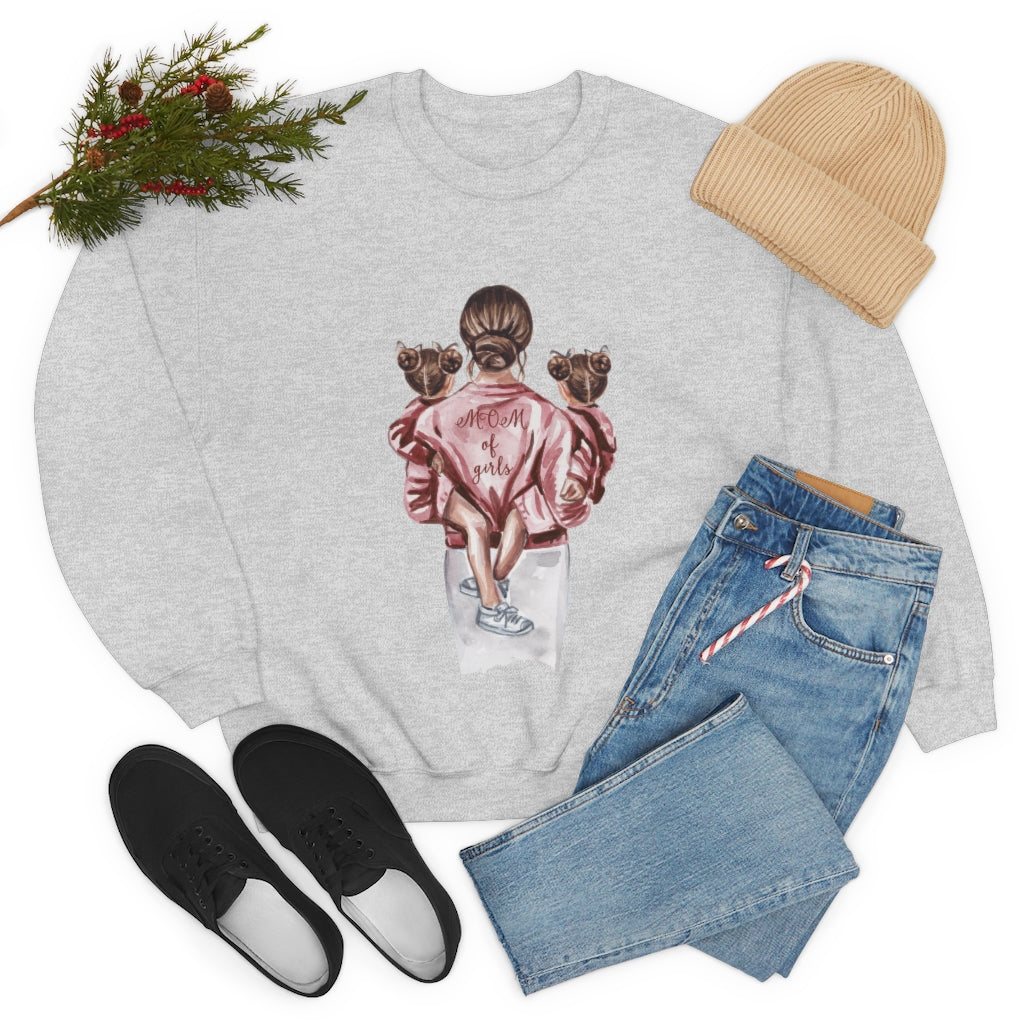 Girl Mom - Unisex Heavy Blend™ Crewneck Sweatshirt