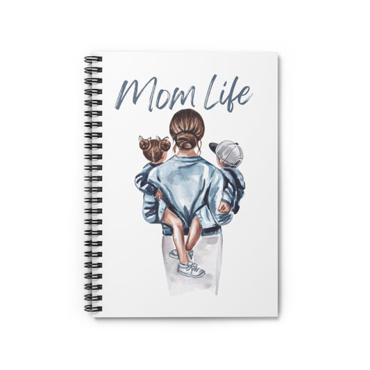 Mom Life - Spiral Notebook - Ruled Line (6x8)