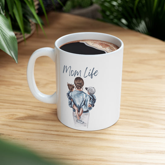 MOM LIFE Ceramic Mug 11oz