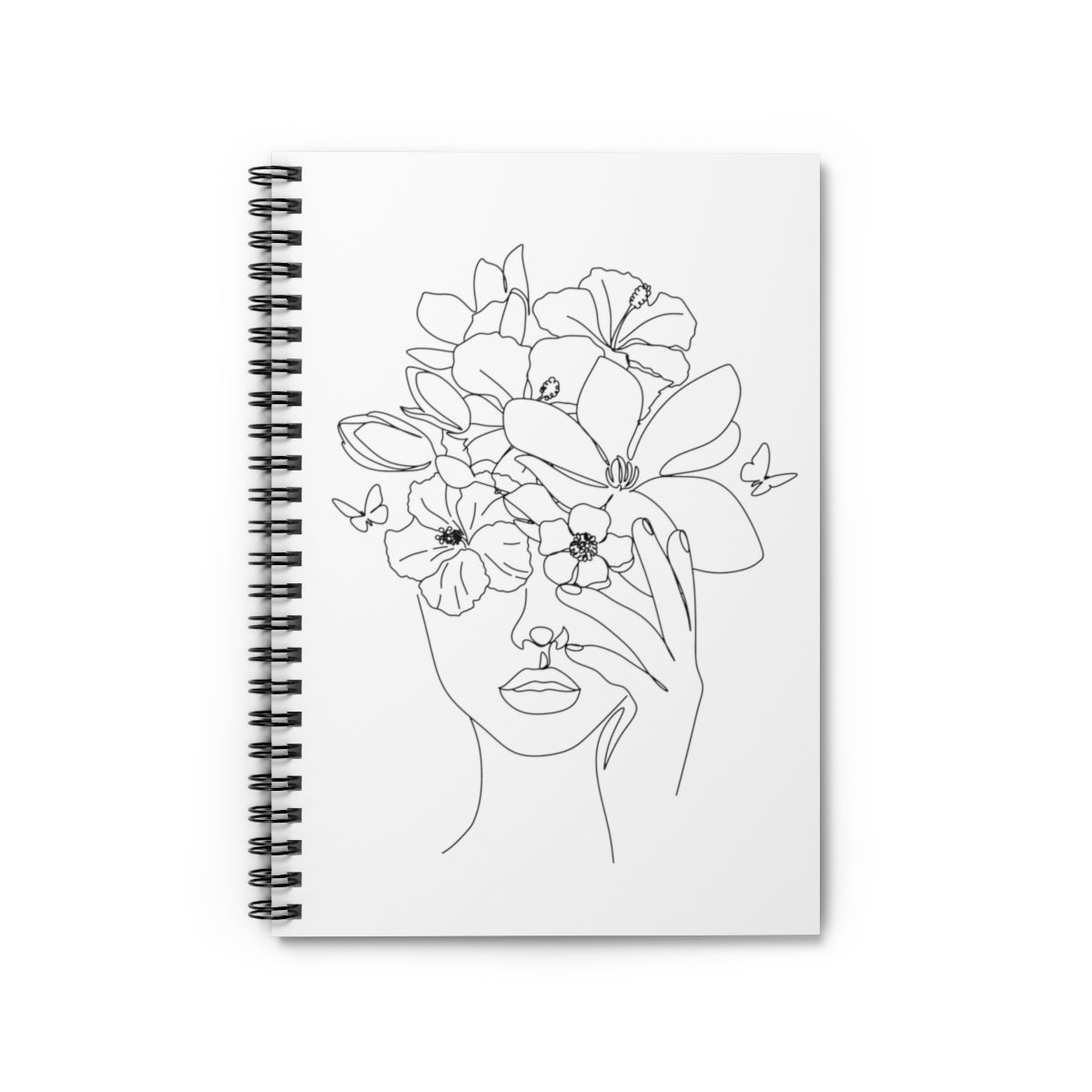 Flower Girl Spiral Notebook - Ruled Line (6x8)