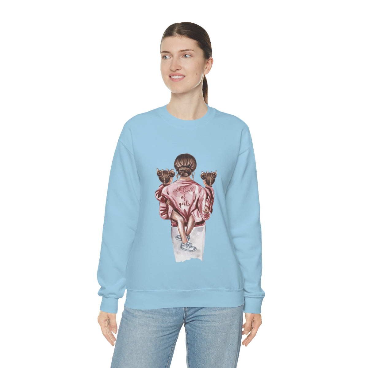 Girl Mom - Unisex Heavy Blend™ Crewneck Sweatshirt