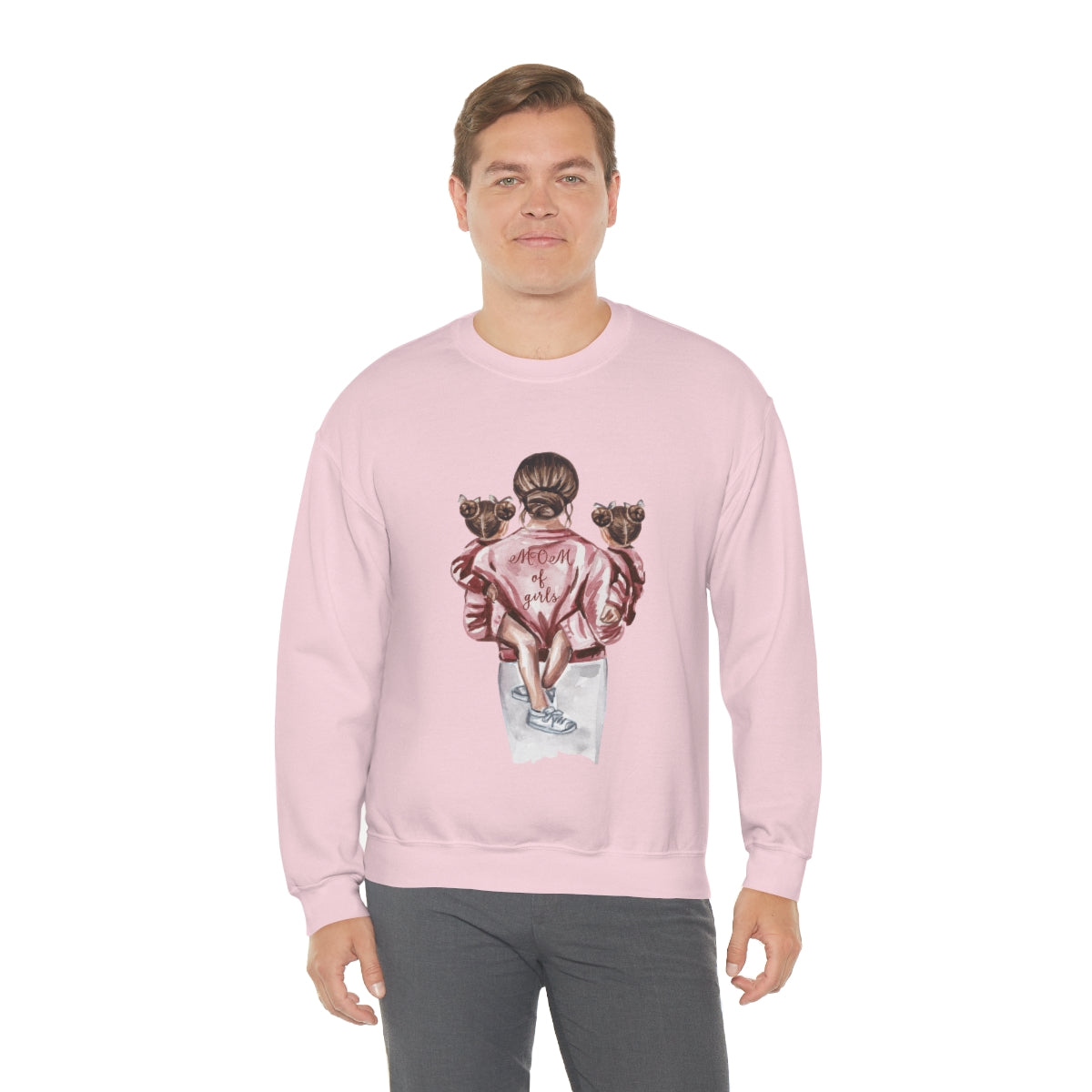 Girl Mom - Unisex Heavy Blend™ Crewneck Sweatshirt