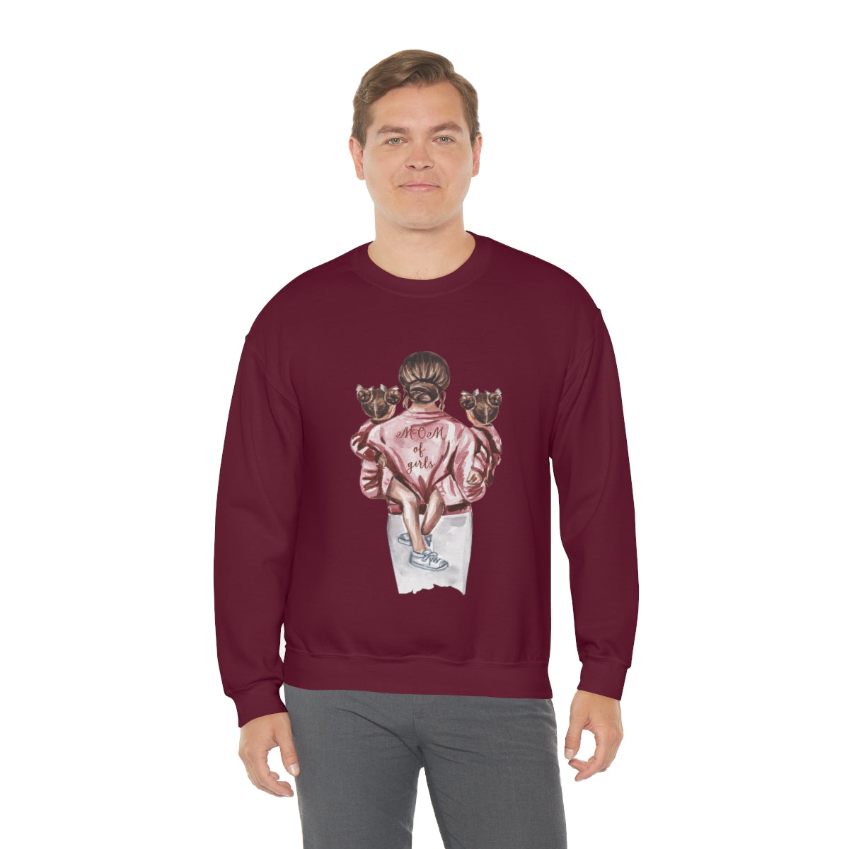 Girl Mom - Unisex Heavy Blend™ Crewneck Sweatshirt