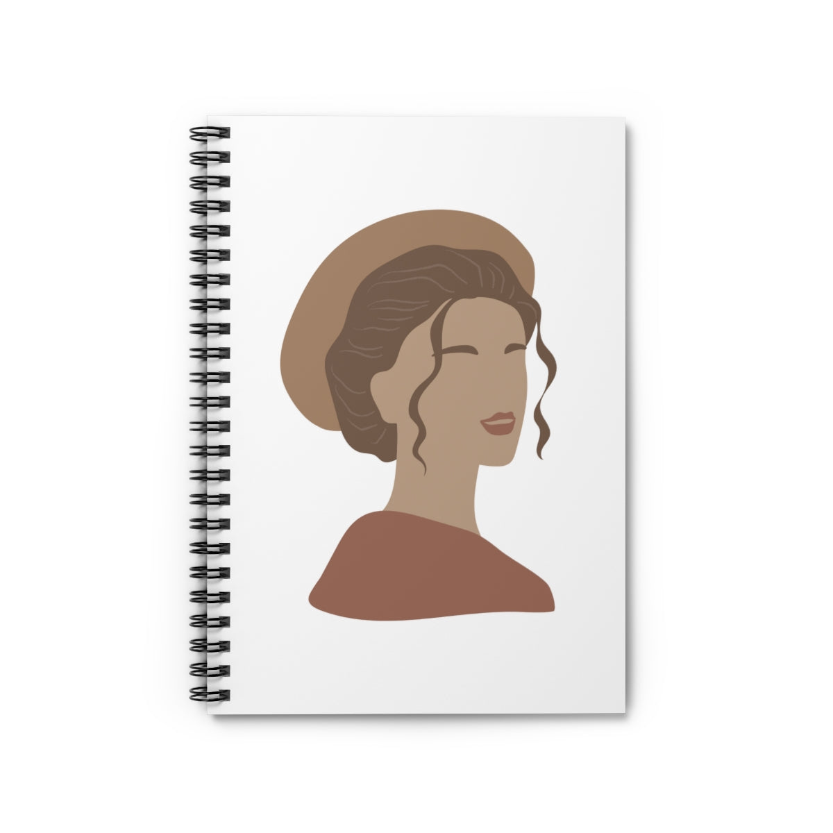 Hat Girl Spiral Notebook - Ruled Line (6x8)