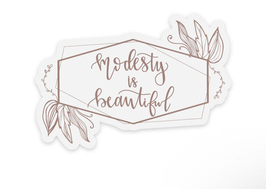 Modesty is Beautiful sticker