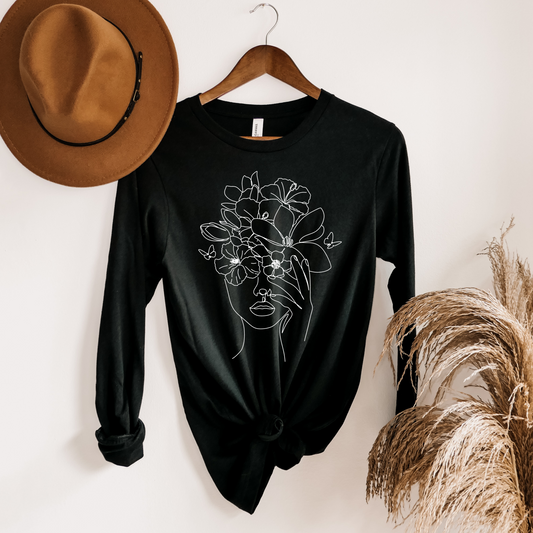 Long Sleeve Flower Girl Tee