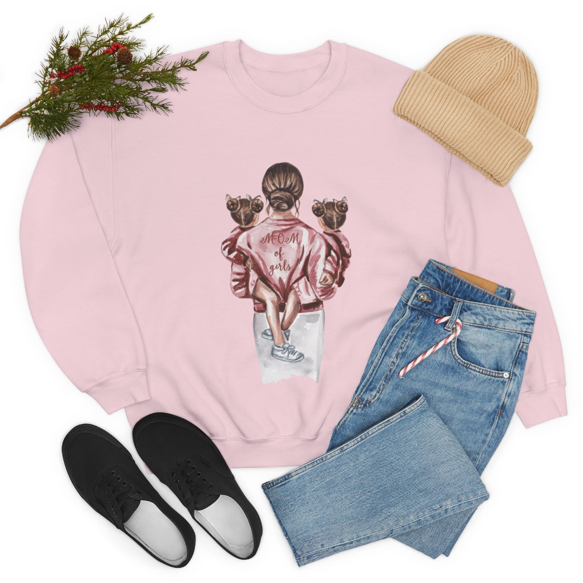 Girl Mom - Unisex Heavy Blend™ Crewneck Sweatshirt