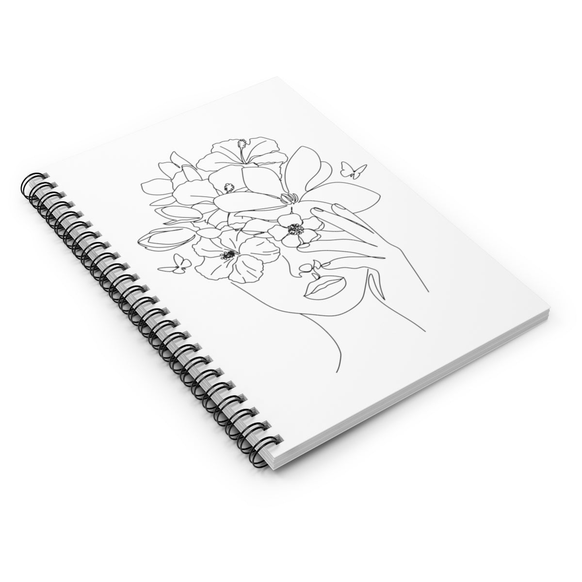 Flower Girl Spiral Notebook - Ruled Line (6x8)