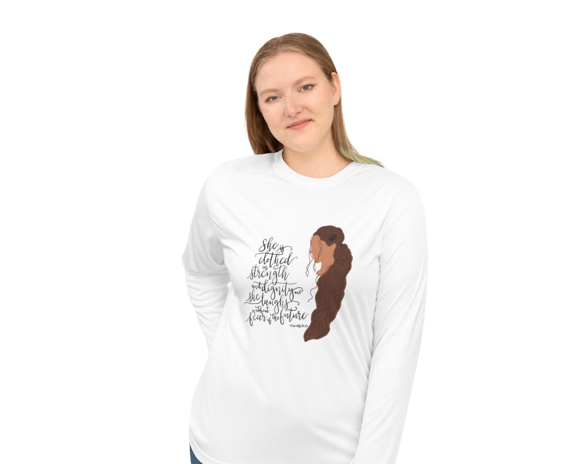 She Is Clothed...Unisex Performance Long Sleeve Shirt