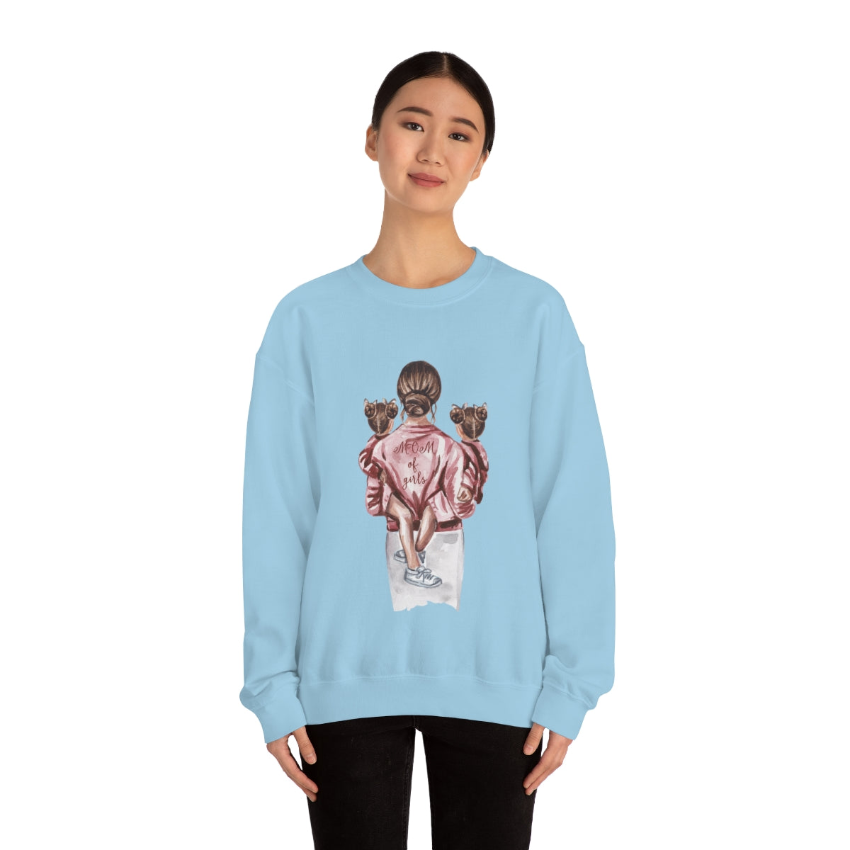 Girl Mom - Unisex Heavy Blend™ Crewneck Sweatshirt