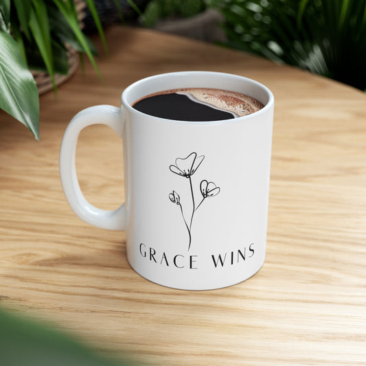 Grace Wins Ceramic Mug 11oz