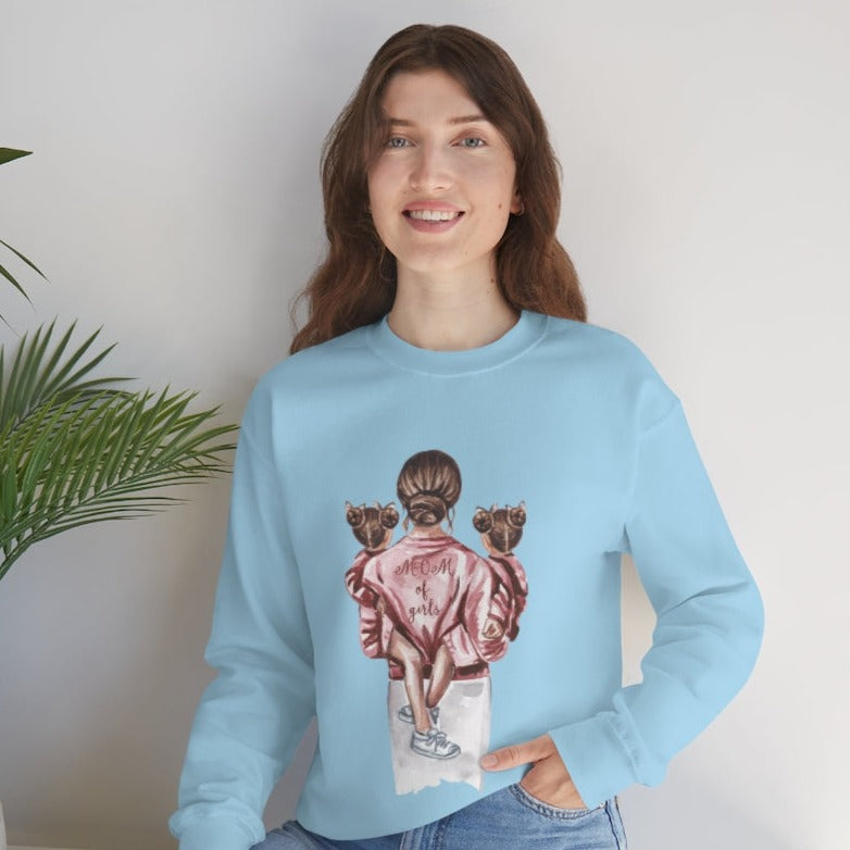 Girl Mom - Unisex Heavy Blend™ Crewneck Sweatshirt