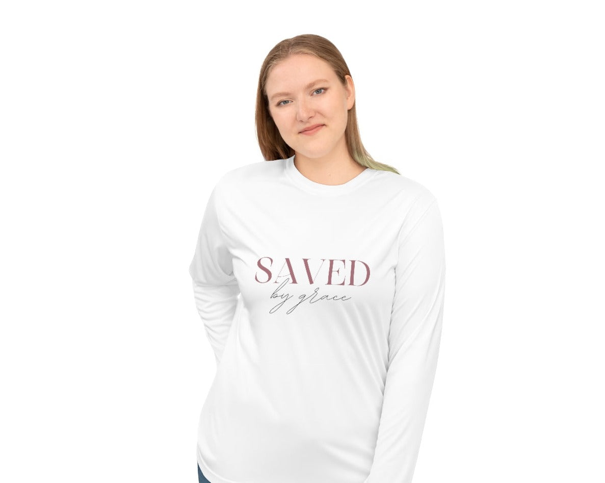 Saved By Grace Unisex Performance Long Sleeve Shirt