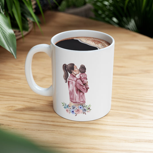 Girl Mom Ceramic Mug 11oz