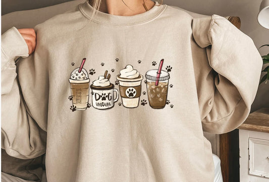 Dog Mom & Coffee Sweatshirt