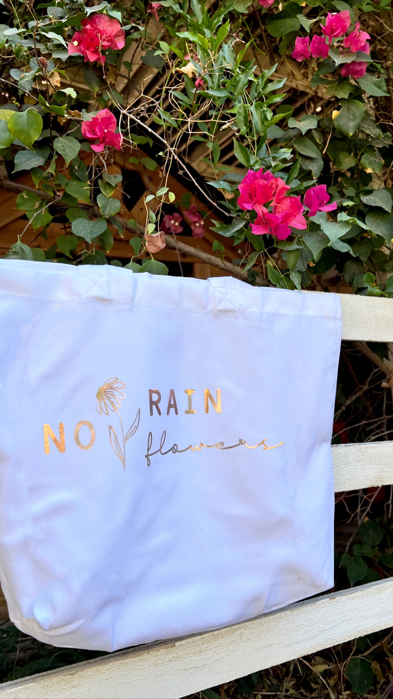 No Rain No Flowers Tote